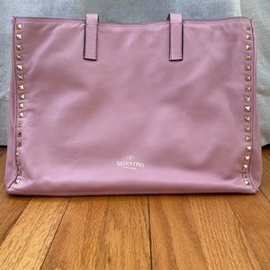 Valentino Pink Rockstud Tote Bag.